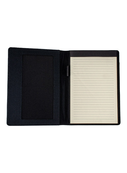 Refillable Journal In Black - Open Page View
