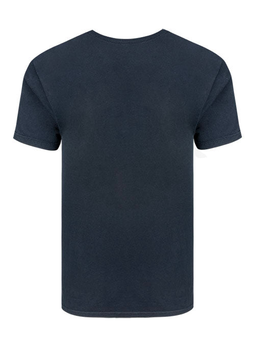 Men's T-Shirt In Black - Back View
