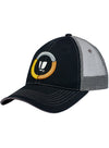 Meshback Hat in Black and Gray - Right View