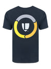Men's T-Shirt In Black - Back View