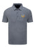Men's Cutter & Buck Heathered Stretch Polo In Grey - Front View